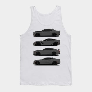 AMERICAN MUSCLE DARK-GREY Tank Top